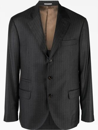 Brunello Cucinelli Dark Grey Wool Tailored Jacket, Brand Size 48 (US Size 38)