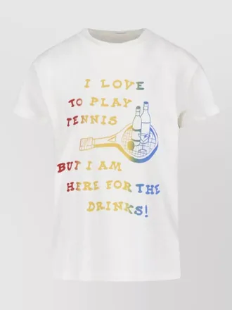 Mother cotton short-sleeve t-shirt