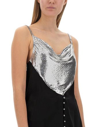 Paco Rabanne Metallic Insert Blouse - Multicolor