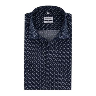 Seidensticker Heren, Overhemden, Blauw, Maat: XL Katoen