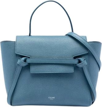 Celine Pre-owned Handbags, female, Blue, Size: ONE SIZE Pre-owned Vintage Satchel