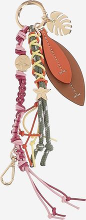 Cuba Lab Leather And Fabric Keyring