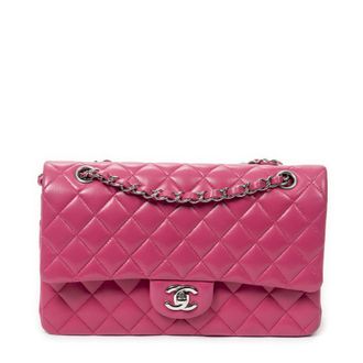 Chanel Pre-owned Womens Classic Double Flap 26 Shoulder Bag - Pink - One Size