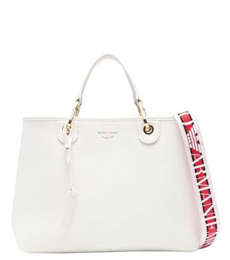Emporio Armani White MyEA Medium Tote
