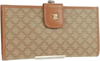 Celine Pre-owned Wallets, female, Beige, Size: ONE SIZE Pre-owned Vintage Long Wallet