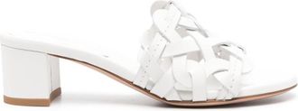 Gianvito Rossi White Leather Heels