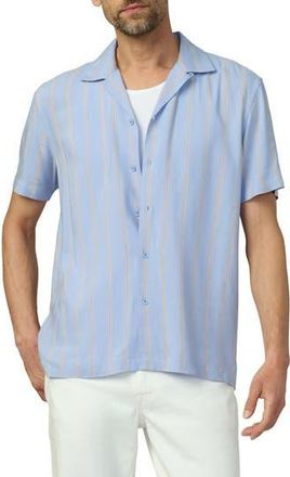 Joe's Stripe Camp Shirt in Blue Heron Stripe at Nordstrom Rack, Size Xx-Large
