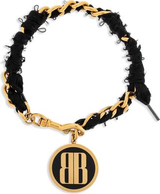 Balenciaga Collana con pendente logo - Oro
