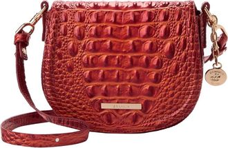 Brahmin Briar Crossbody Bag Womens Radiant Red Croco Embossed GBO2936