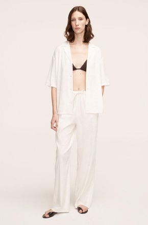 Rebecca Taylor Stretch Linen Pull-On Pant