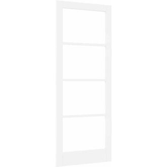 vidaXL Vidaxl - Puerta Interior Con Vidrio Blanco 83 X 211 Cm