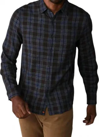 The Normal Brand Nikko Plaid Shirt In Brown