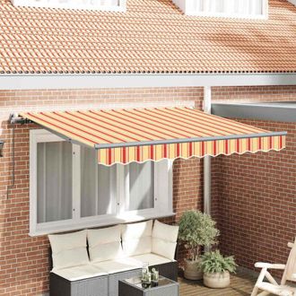 vidaXL Toldo Retr&aacute;ctil Multicolor 350 X 200 Cm Poli&eacute;ster, Aluminio Vidaxl
