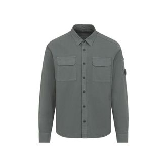 C.P. Company Grey Lens Detail Shirt