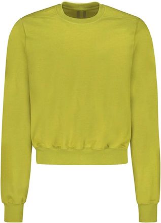 Rick Owens Katoenen Sweatshirt - Heren - Sweatshirts - Groen - L - Katoen - Hoodies & sweatvesten