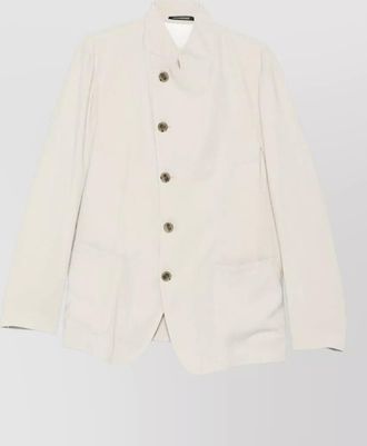 Emporio Armani tailored blazer jacket long sleeves stand collar