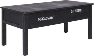 vidaXL Coffee Table Black 100x50x45 cm Wood Vidaxl
