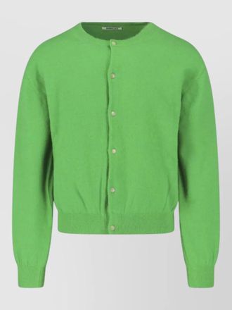 Auralee long sleeve crew neck knit sweater