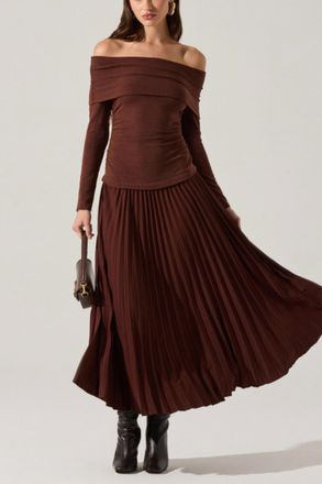 Astr Tanaia Dress In Brown