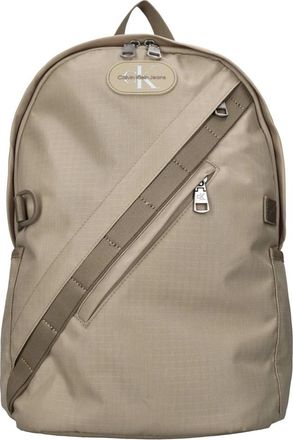 Calvin Klein Jeans Ripstop Ronde Rugzak - unisex - Rugzakken - Beige - ONE Size - Polyester - Tassen