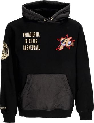 Mitchell & Ness NBA Team Vintage Logo Hoodie - Heren - Hoodies - Zwart - XL - Katoen - Hoodies & sweatvesten