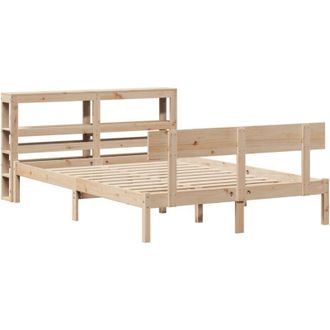 vidaXL Vidaxl - Bed Frame without Mattress 120x190 cm Small Double Solid Wood Pine