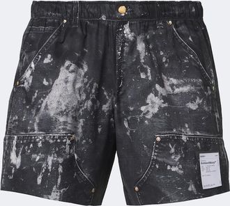 SATISFY Printed technical shorts