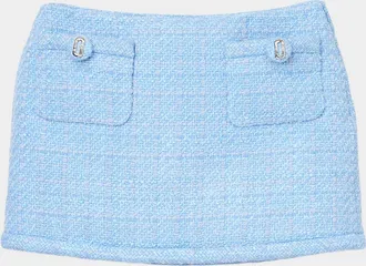 Marc Jacobs Pop J Marc Metallic Tweed Mini Skirt