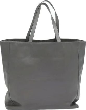Saint Laurent Pre-owned Tote Bags, female, Gray, Size: ONE SIZE Pre-owned Tote Bag