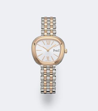 Piaget Sixtie 18kt rose gold and stainless steel watch