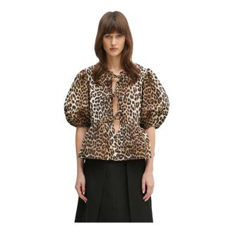 Ganni Mujer, Blusas y Camisas, Marr&oacute;n, Talla: M