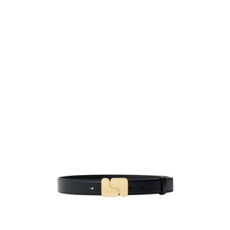 SOEUR Ninon Leather Belt - female - SOEUR - Belts - Black - 90 CM - Accessories