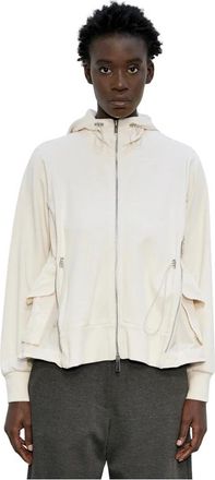 Meimeij Hoodie met ritssluiting - Dames - Zomerjassen - Wit - XS - Jassen