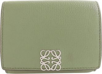 Loewe Green Leather Wallet (Bi-Fold) (Pre-Owned)
