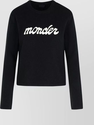 Moncler wool and cashmere crew neck sweater