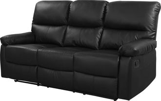 Habitat et Jardin Habitat Et Jardin - Sof&aacute; Reclinable 3 Plazas lincoln - Color Negro