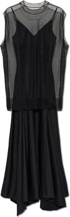 AllSaints Ava Two-Piece Jurk - Dames - Maxi kleedjes - Zwart - S - Polyester - Kleedjes