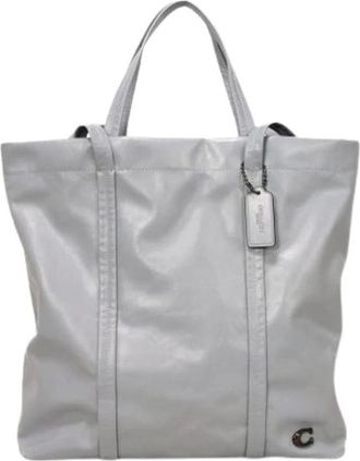 Coach Pre-owned Tote Bags, male, Gray, Size: ONE SIZE Pre-owned Shoulder Tote Bag