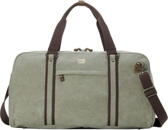 Troop London TRP0389 Classic Canvas Travel Duffel Bag, Large Holdall Khaki