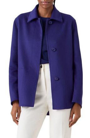 Akris Laars Cashmere Double Face Jacket in Purple at Nordstrom, Size 10
