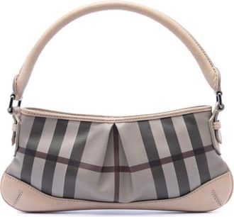 Burberry Pre-owned Burberry Smoke Check Coated Canvas Shoulder Bag Ladies 8IID2ROTX4IFS3VC