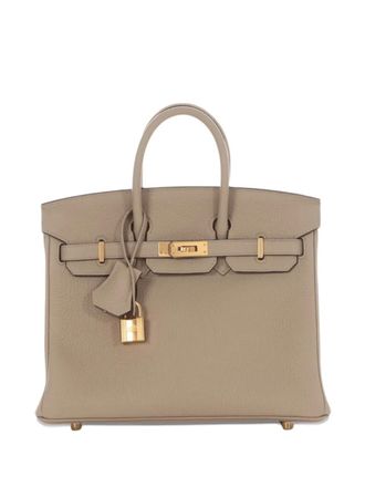 Hermès 2023 Birkin 25 Togo gold-hardware tote bag - unisex - Leather - One Size - Grey