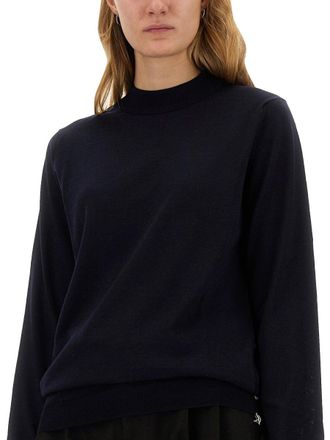 Maison Margiela Wool Jersey Sweater - Blue