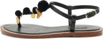 Dolce & Gabbana Sandali con decorazione - Nero