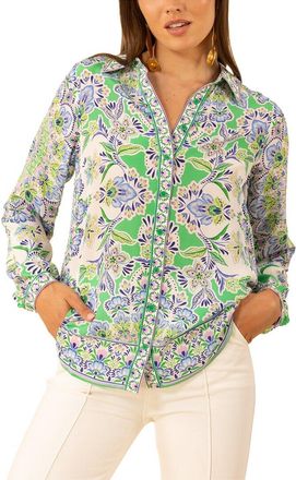 Hale Bob Azariah Long Sleeve Silk Top