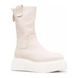 AGL Milagros Ankle Boots - female - AGL - High Boots - Beige - 8 UK - Shoes