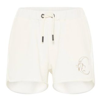 Carlo Colucci Sweat Short with Embroidery - female - Carlo Colucci - Short Shorts - White - L - Shorts