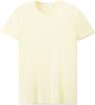 Mango Short Sleeve T-Shirt in Pastel Yellow at Nordstrom, Size Small