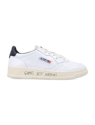 Autry White Logo Low Top Sneakers
