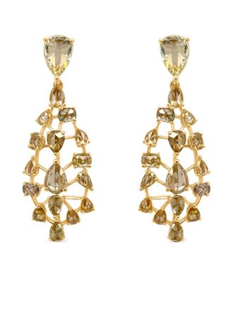 HYT Jewelry Orecchini in oro giallo 18 carati con diamanti